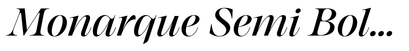 Monarque Semi Bold Italic